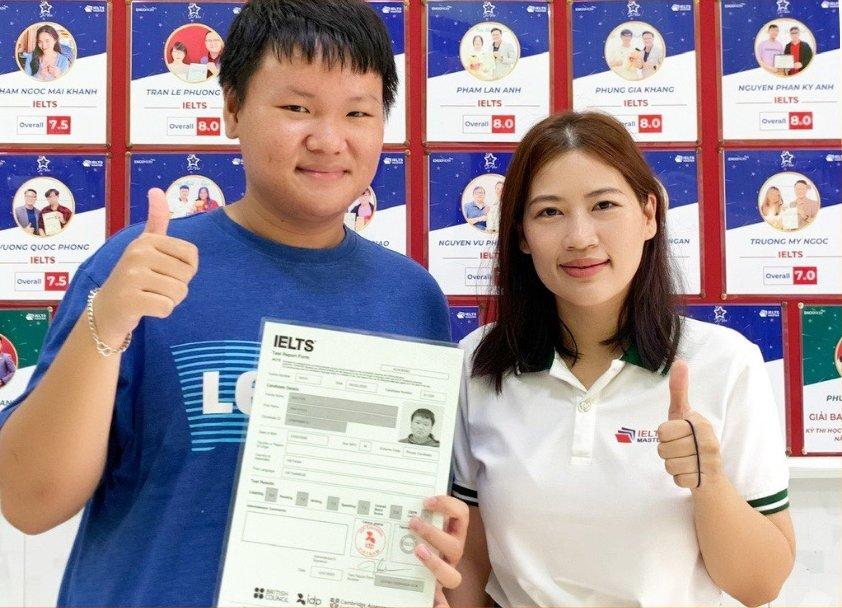 Engonow students holding their IELTS certificates